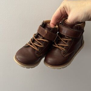 Lightly worn toddler boy boots